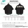 Balenciaga - 23SS Print Tape Short Sleeve Shirt